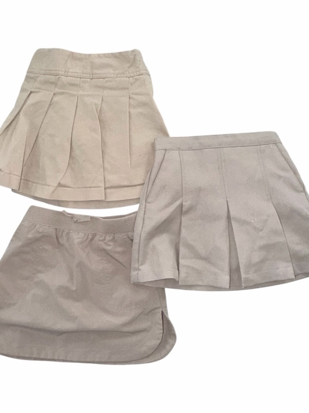 GAP Girls Khaki Pleated Skort Trio Size 4-5
